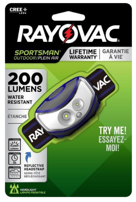 Sportsman 200 lm Multicolored LED Head Lamp AAA Battery - No. SPPHL3AAA-BXT Sportsman 200 lm Multicolored LED Head Lamp AAA Battery - No. SPPHL3AAA-BXT