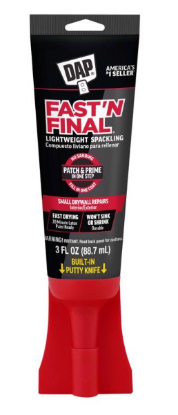 Fast 'N Final Ready to Use Off-White Lightweight Spackling Compound 3 oz - No. 7079812321