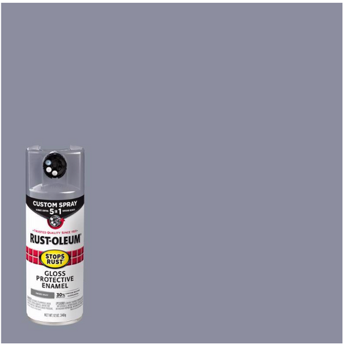 Stops Rust Custom Spray 5-in-1 Gloss Smoke Gray Spray Paint 12 oz - No. 376897 Stops Rust Custom Spray 5-in-1 Gloss Smoke Gray Spray Paint 12 oz - No. 376897