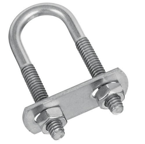 1/4 in. X 3/4 in. W X 2-1/2 in. L Coarse Zinc-Plated Stainless Steel U-Bolt - No. N222-414