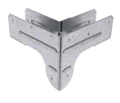 ZMax 5.5 in. H X 5.5 in. W 18 speed Galvanized Steel Rigid Tie Connectors - No. RTC2Z