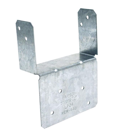 ZMax 1.25 in. H X 2.56 in. W 18 Ga. Galvanized Steel End Post Cap - No. LPC4Z