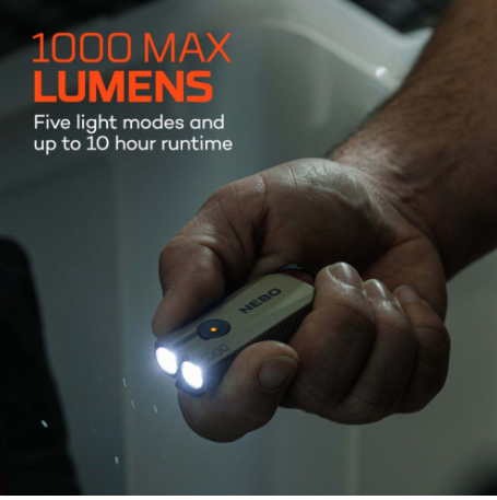 1K EDC Compact LED Pocket Light Red - No. NEB-POC-0022