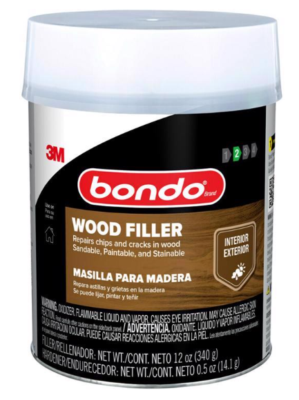 Bondo Brown Wood Filler 1 qt - No. WF-QT-ES