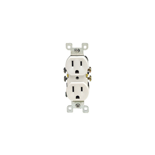 Duplex Receptacle, 15 Amp, 125V, White - No. 05320-0WS Duplex Receptacle, 15 Amp, 125V, White - No. 05320-0WS