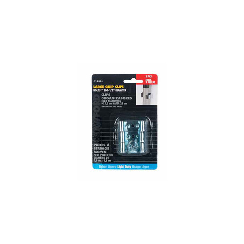 1" to 1-1/2" Large Grip Clip, Rust Resistant, 3/PK - No. 13202