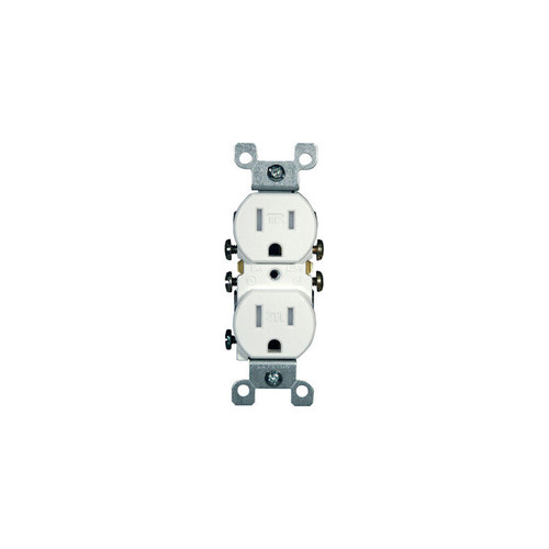 Duplex TAMPer Resistant Receptacle, NEMA 5–15R, White - No. T5320-00W