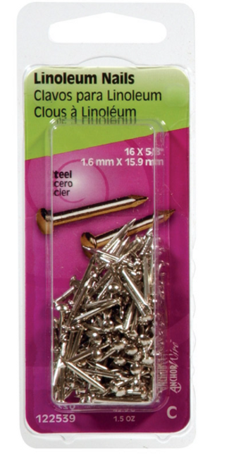 5/8 in. Binding Nickel Steel Nail Flat Head - No. 122539-N 5/8 in. Binding Nickel Steel Nail Flat Head - No. 122539-N