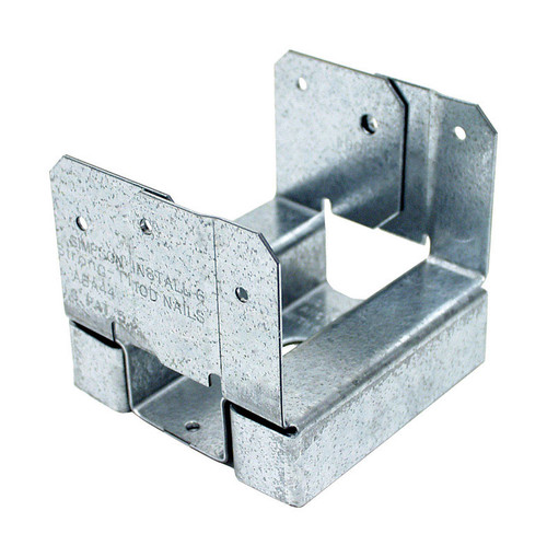 4" X 4" Post Base, 16 gauge, Zmax Finish - No. ABA44Z 4" X 4" Post Base, 16 gauge, Zmax Finish - No. ABA44Z