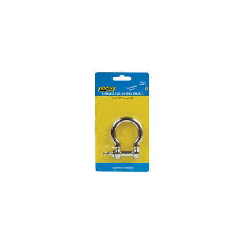 3/8" Anchor Shackle, 316 Forged Stainless Steel - No. 43181
