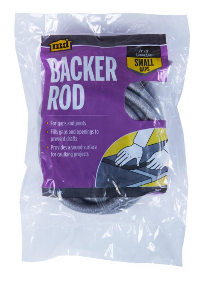 Poly Foam Caulk Backer Rod 3/8" X 20 ft, Gray - No. 71464