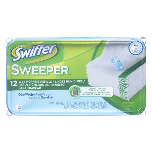 Swiffer Sweeper Wet Mop Refill Cloth 12/PK - No. 35154 Swiffer Sweeper Wet Mop Refill Cloth 12/PK - No. 35154