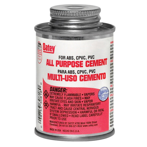 All-Purpose Cement, Clear, Low VOC, 8 oz - No. 30821 - Whitehead