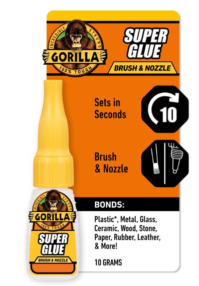 Gorilla Super Glue Brush and Nozzle, .35 oz. - No. 7500102