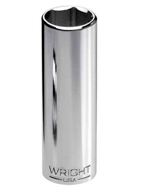3/8" Drive, 6 Pt. Deep Socket, Sizes 1/4" - 1"