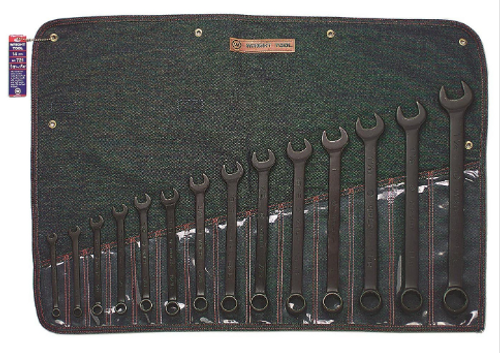 14 Piece 12 Pt. Combination Wrench Set 3/8" - 1-1/4" in Roll - No. 714