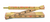 5/8" x 6' Red End® Wood Rule with Two 6" Slide Rule Extension - No. 20903