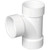 PVC DWV Sanitary Tee Hub X Hub X Hub, Multiple Sizes