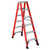 6 ft Fiberglass Twin Front Ladder, Rating IAA, 375 lbs - No. FM1406HD