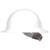 Full Brim Hard Hat With Ratchet Suspension, White - No. E1RW01A000