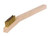 Small Hand Wire Scratch Brush, Brass Fill, Wood Block, 3 x 7 Rows - No. 44189