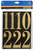 3" Gold Self Adhesive Numbers - No. 842276