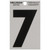 3 in. Reflective Black Mylar Self-Adhesive Number 7 - No. 840792