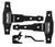 National Hardware 8-13/16 in. L Black Steel Gate Hardware Kit 1 pk - No. N109-025