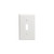 Toggle Switch Wall Plate, Midway Size, White - No. 022-00PJ1-00W