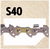 AdvanceCut S40 10 in. Chainsaw Chain 40 links - No. S40