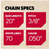 PowerCut E70 20 in. Chainsaw Chain 70 links - No. E70