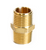 1/2 in. MPT 1/2 in. D MPT Brass Hex Nipple - No. 6JC101010721019 1/2 in. MPT 1/2 in. D MPT Brass Hex Nipple - No. 6JC101010721019