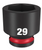 SHOCKWAVE Impact Duty™ 1/2"Drive 29MM Standard 6 Point Socket - No. 49-66-6261