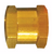 Brass/Steel Hex Coupling 1/4 in. Female 1 pc - No. TRFL21515