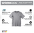 WORKSKIN™ Lightweight Performance Shirt - Short Sleeve Gray 3XL - No. 414G-3X WORKSKIN™ Lightweight Performance Shirt - Short Sleeve Gray 3XL - No. 414G-3X