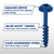 No. 8 X 2 in. L Square Blue-Kote Coarse Pocket-Hole Screw 50 pk - No. SML-C2B-50 No. 8 X 2 in. L Square Blue-Kote Coarse Pocket-Hole Screw 50 pk - No. SML-C2B-50