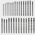 29 pc Metal Demon™ Drill Bits Set for Mild, Hardened and Stainless Steels - No. DMD-S29