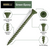 Deck Plus No. 10 Ga. X 3-1/2 in. L Green Star Flat Head Exterior Deck Screws 25 lb 1400 pk - No. 48708