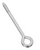 6 in. L Zinc-Plated Silver Steel Lag Screw Eye - No. N220-699
