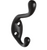 3.3 in. L Oil Rubbed Bronze Black Zinc Hook 75 lb. cap. 1 pk - No. N330-886