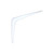 8" X 10" Shelf Bracket, 211BC, White - No. N218-925 8" X 10" Shelf Bracket, 211BC, White - No. N218-925