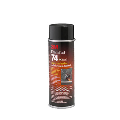 3M Foam Fast 74 Spray Adhesive 82242, 16.9 fl oz Can, Orange