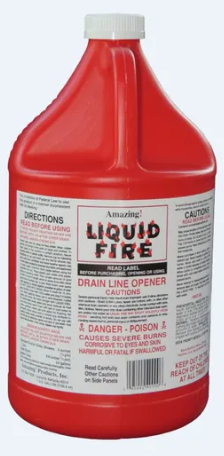 Liquid Fire Liquid Fire Drain Line Opener, Gallon - No. LF-G-4 - Whitehead ...