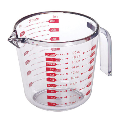 Progressive Measuring Cup Standard And Metric Markings 20 Oz Plastic