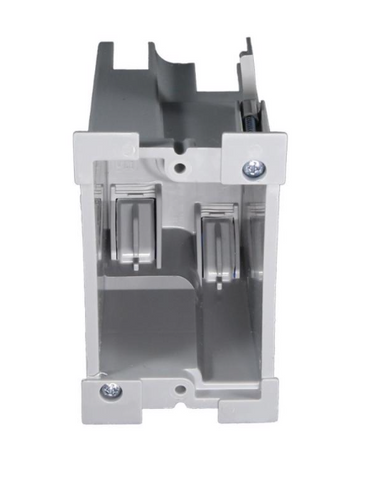 18 cu in Rectangle PVC 1 gang Switch Box Gray No. EZ18SO-HW - Whitehead ...
