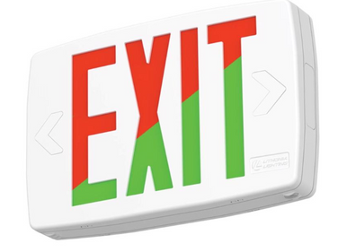 Switch Hardwired LED White Exit Sign - No. 2889RX - Whitehead ...