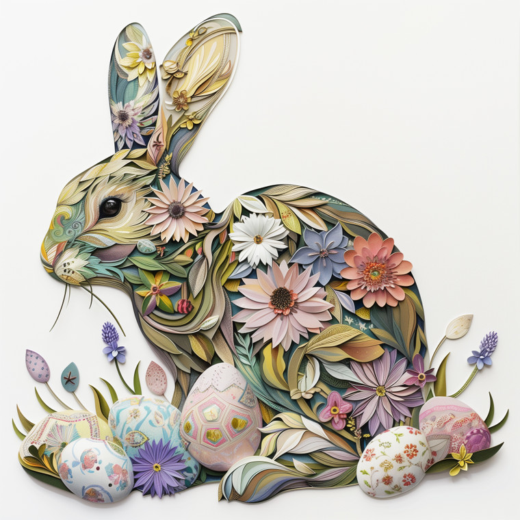 Spring Has Sprung Easter Bunny Digital Download PNG