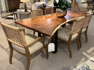 Live-Edge Table and 6 Chairs