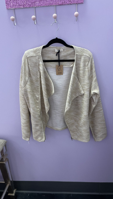 Gold Knitted Jacket Size XL