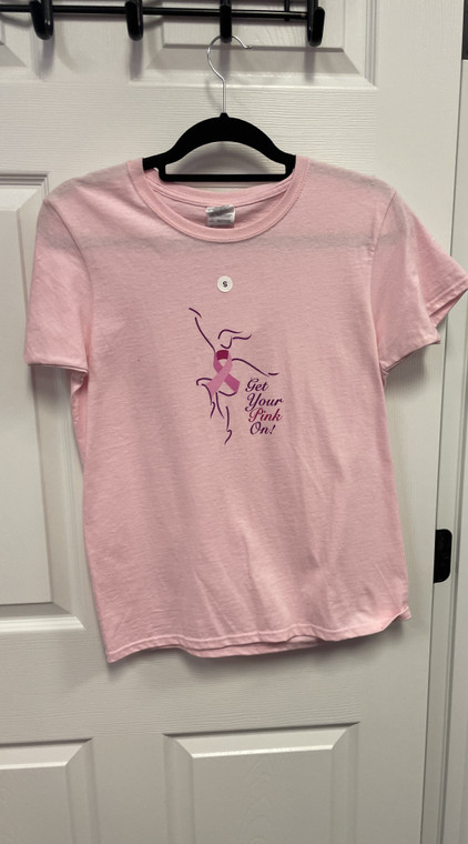Get Your Pink On Tee Size Small